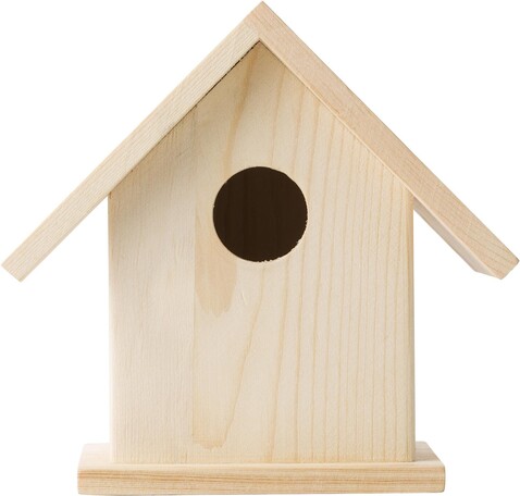 Vogelhaus Wesley | Holz | Malset – Braun bedrucken, Art.-Nr. 011999999_8868