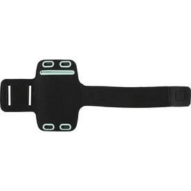 Telefonarmband Danny | Kunststoff und Klettverschluss – Schwarz bedrucken, Art.-Nr. 001999999_8943