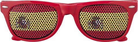 Partybrille Lexi | Länderflagge – red/yellow bedrucken, Art.-Nr. 297999999_9346
