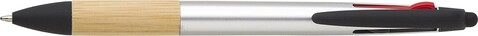 Kugelschreiber Malachi | 3 Farben | Stylus – Silber bedrucken, Art.-Nr. 032999999_966208