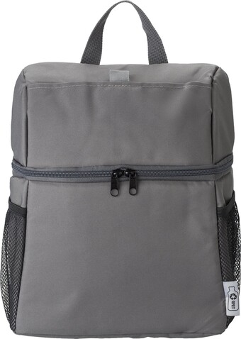 KÃ¼hltasche-Rucksack Elliott | Klettverschlusstasche – Grau bedrucken, Art.-Nr. 003999999_967421