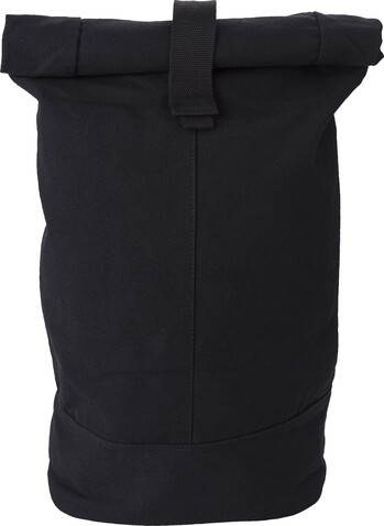 Rucksack Micah | Rollverschluss | 19 l – Schwarz bedrucken, Art.-Nr. 001999999_967429