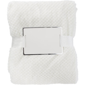 Decke Nikolai | Flanell-Fleece 230 g/m² | Waffeldesign – beige bedrucken, Art.-Nr. 357999999_976631