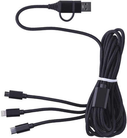Nylon-Ladekabel Sable – Schwarz bedrucken, Art.-Nr. 001999999_979760 Nylon-Ladekabel Sable – Schwarz bedrucken, Art.-Nr. 001999999_979760