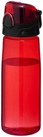 Capri 700 ml Tritan™ Sportflasche, transparent rot bedrucken, Art.-Nr. 10031302 Capri 700 ml Tritan™ Sportflasche, transparent rot bedrucken, Art.-Nr. 10031302