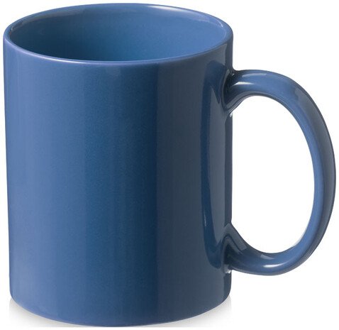 Santos 330 ml Keramiktasse, blau bedrucken, Art.-Nr. 10037801 Santos 330 ml Keramiktasse, blau bedrucken, Art.-Nr. 10037801