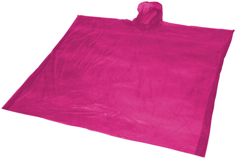 Ziva Einweg Regenponcho mit Hülle, rosa bedrucken, Art.-Nr. 10042906 Ziva Einweg Regenponcho mit Hülle, rosa bedrucken, Art.-Nr. 10042906