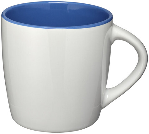 Aztec 340 ml Keramiktasse, weiss, royalblau bedrucken, Art.-Nr. 10047701 Aztec 340 ml Keramiktasse, weiss, royalblau bedrucken, Art.-Nr. 10047701