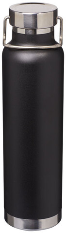 Thor 650 ml Kupfer-Vakuum Isoliersportflasche, schwarz bedrucken, Art.-Nr. 10048800 Thor 650 ml Kupfer-Vakuum Isoliersportflasche, schwarz bedrucken, Art.-Nr. 10048800
