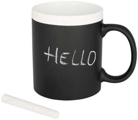 Chalk-write 330 ml Keramiktasse, weiss bedrucken, Art.-Nr. 10052600