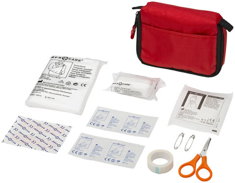 Save-me 19-teiliges Erste-Hilfe-Set, rot bedrucken, Art.-Nr. 10204000 Save-me 19-teiliges Erste-Hilfe-Set, rot bedrucken, Art.-Nr. 10204000