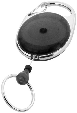 Gerlos Schlüsselkette mit Rollerclip, schwarz bedrucken, Art.-Nr. 10210403 Gerlos Schlüsselkette mit Rollerclip, schwarz bedrucken, Art.-Nr. 10210403