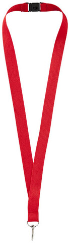 Lago Lanyard mit Sicherheitsverschluss, rot bedrucken, Art.-Nr. 10219303 Lago Lanyard mit Sicherheitsverschluss, rot bedrucken, Art.-Nr. 10219303