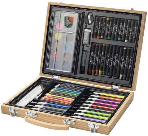 Rainbow 67-teiliges Malset, natur bedrucken, Art.-Nr. 10607200 Rainbow 67-teiliges Malset, natur bedrucken, Art.-Nr. 10607200