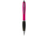 Nash Kugelschreiber farbig mit schwarzem Griff, rosa, schwarz bedrucken, Art.-Nr. 10615508