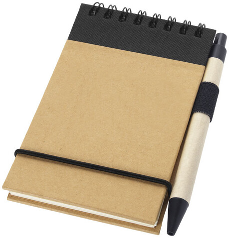 Zuse A7 Recycling Notizblock mit Stift, natur, schwarz bedrucken, Art.-Nr. 10626901 Zuse A7 Recycling Notizblock mit Stift, natur, schwarz bedrucken, Art.-Nr. 10626901