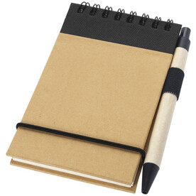 Zuse A7 Recycling Notizblock mit Stift, natur, schwarz bedrucken, Art.-Nr. 10626901
