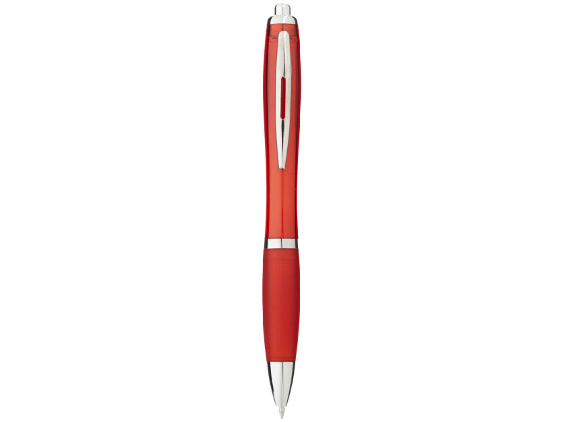 Nash Kugelschreiber mit farbigem Schaft und Griff, rot bedrucken, Art.-Nr. 10639902