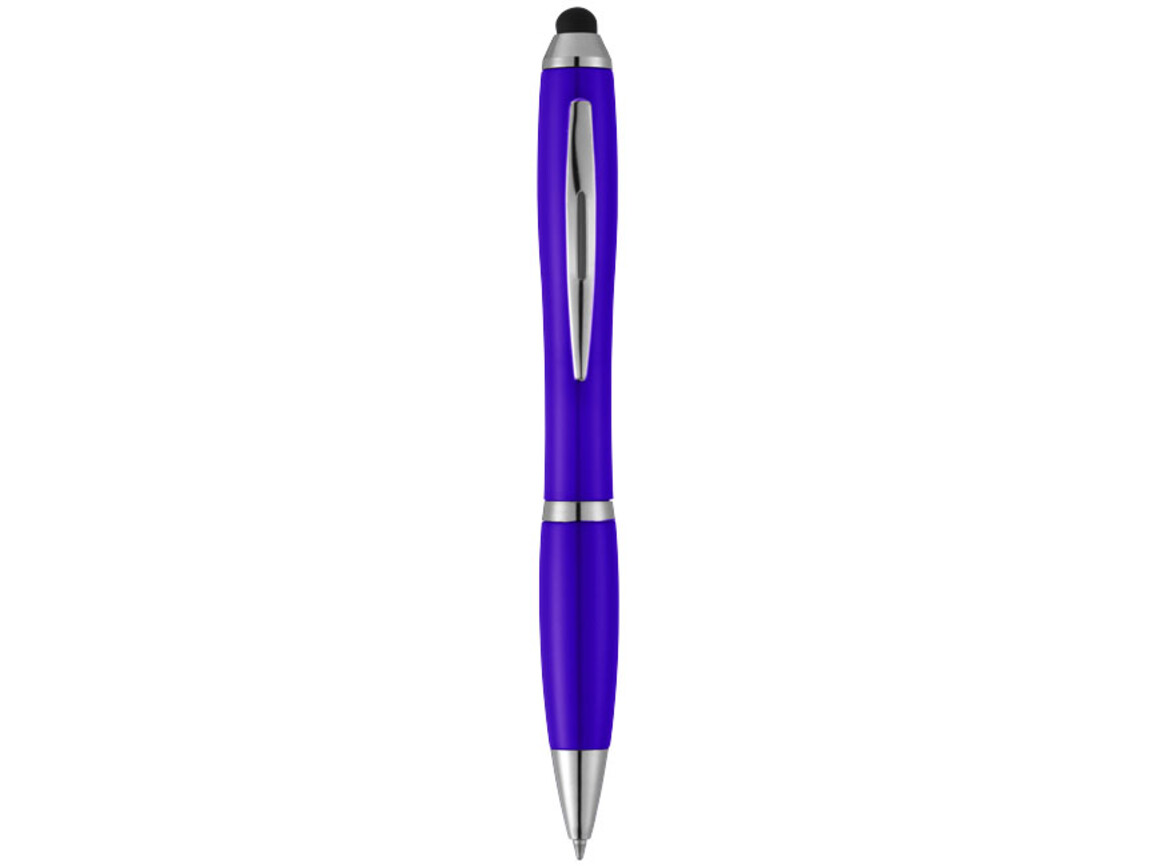 Nash Stylus Kugelschreiber mit farbigem Griff und Schaft, lila bedrucken, Art.-Nr. 10673904