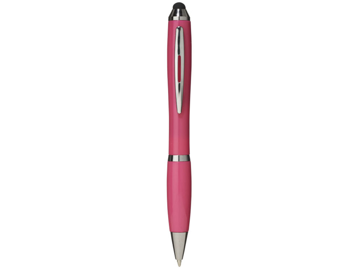 Nash Stylus Kugelschreiber mit farbigem Griff und Schaft, magenta bedrucken, Art.-Nr. 10673907