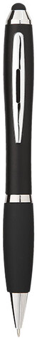 Nash Stylus Kugelschreiber farbig mit schwarzem Griff (blaue Mine), schwarz bedrucken, Art.-Nr. 10690300 Nash Stylus Kugelschreiber farbig mit schwarzem Griff (blaue Mine), schwarz bedrucken, Art.-Nr. 10690300