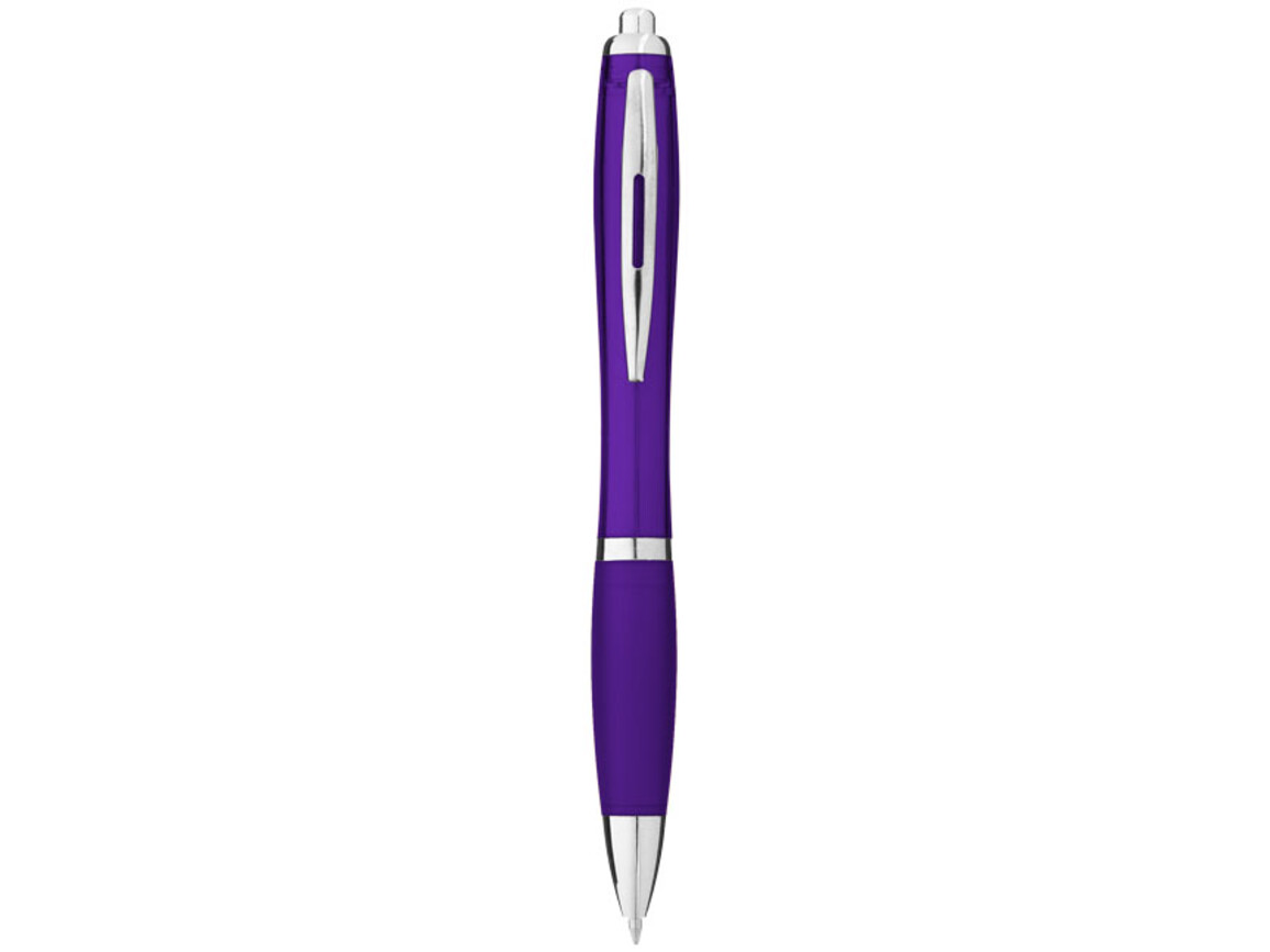 Nash Kugelschreiber mit farbigem Schaft und Griff, lila bedrucken, Art.-Nr. 10707809