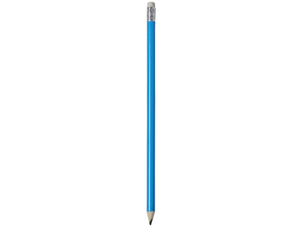 Alegra Bleistift mit farbigem Schaft, processblau bedrucken, Art.-Nr. 10709804