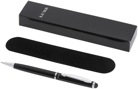 Lento Stylus Kugelschreiber (schwarze Mine), schwarz bedrucken, Art.-Nr. 10713000 Lento Stylus Kugelschreiber (schwarze Mine), schwarz bedrucken, Art.-Nr. 10713000