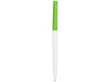 Mondriane Kugelschreiber mit weißem Schaft, grün bedrucken, Art.-Nr. 10723403