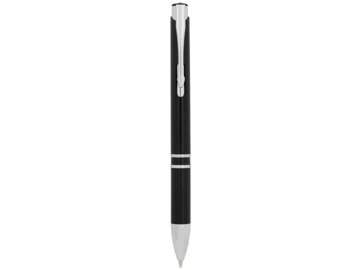Moneta Druckkugelschreiber aus ABS-Kunststoff, schwarz bedrucken, Art.-Nr. 10729900