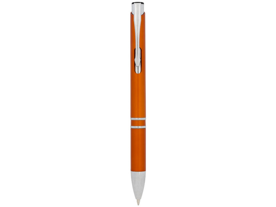 Moneta Druckkugelschreiber aus ABS-Kunststoff, orange bedrucken, Art.-Nr. 10729908