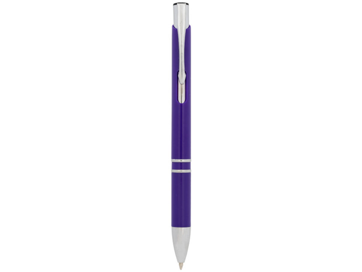 Moneta Druckkugelschreiber aus ABS-Kunststoff, lila bedrucken, Art.-Nr. 10729911