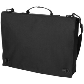 Santa Fee Konferenztasche 6L, schwarz bedrucken, Art.-Nr. 19546620