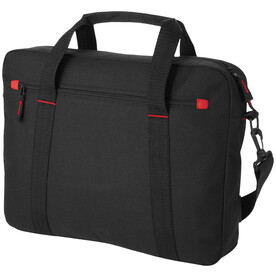 Vancouver 15,4&amp;quot; Laptop-Konferenztasche 6L, schwarz, rot bedrucken, Art.-Nr. 11964400