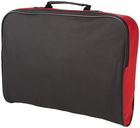 Florida Konferenztasche 7L, schwarz, rot bedrucken, Art.-Nr. 19549543