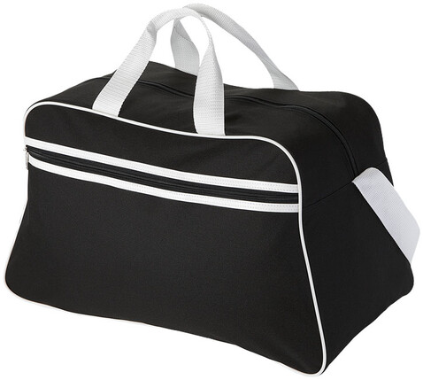 San Jose Sporttasche 30L, schwarz, weiss bedrucken, Art.-Nr. 11974000 San Jose Sporttasche 30L, schwarz, weiss bedrucken, Art.-Nr. 11974000