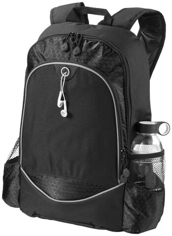 Benton 15" Laptop-Rucksack 15L, schwarz bedrucken, Art.-Nr. 12009300 Benton 15" Laptop-Rucksack 15L, schwarz bedrucken, Art.-Nr. 12009300