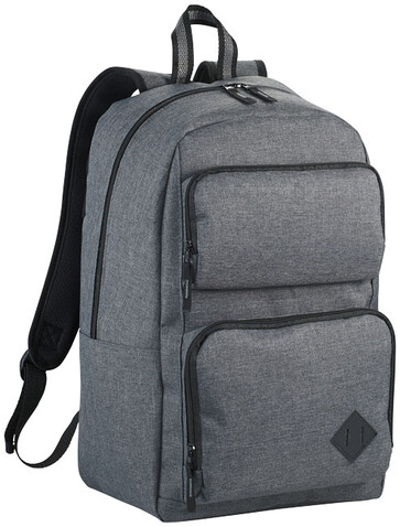 Graphite Deluxe 15" Laptop-Rucksack 20L, heather grau bedrucken, Art.-Nr. 12019000 Graphite Deluxe 15" Laptop-Rucksack 20L, heather grau bedrucken, Art.-Nr. 12019000