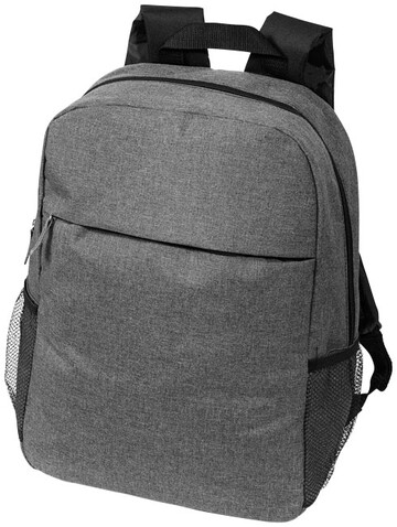 Hoss 15" Laptoprucksack 18L, heather mediumgrau bedrucken, Art.-Nr. 12024700