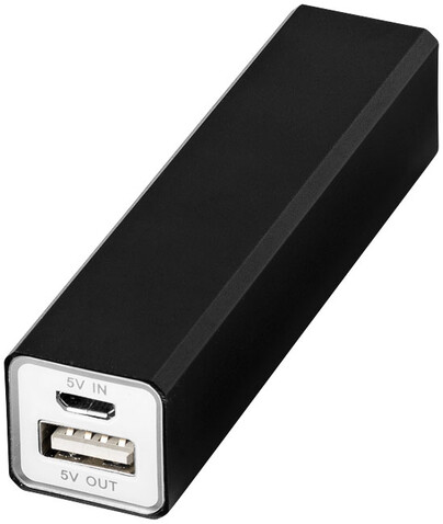 Volt 2200 mAh Powerbank, schwarz bedrucken, Art.-Nr. 12349200 Volt 2200 mAh Powerbank, schwarz bedrucken, Art.-Nr. 12349200