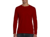 Gildan Softstyle® Long Sleeve Tee, Red, M bedrucken, Art.-Nr. 107094004