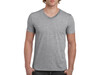 Gildan Gildan Mens Softstyle® V-Neck T-Shirt, Sport Grey, S bedrucken, Art.-Nr. 108091253