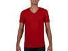 Gildan Gildan Mens Softstyle® V-Neck T-Shirt, Red, L bedrucken, Art.-Nr. 108094005
