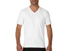 Gildan Premium Cotton Adult V-Neck T-Shirt, White, 2XL bedrucken, Art.-Nr. 110090007