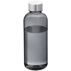 Spring 600 ml Trinkflasche, transparent schwarz bedrucken, Art.-Nr. 10028900