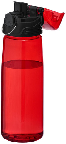 Capri 700 ml Tritan™ Sportflasche, transparent rot bedrucken, Art.-Nr. 10031302 Capri 700 ml Tritan™ Sportflasche, transparent rot bedrucken, Art.-Nr. 10031302