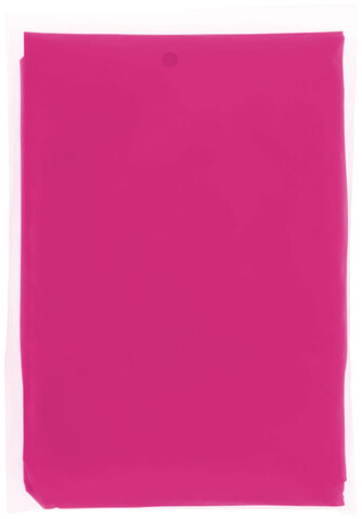 Ziva Einweg Regenponcho mit Hülle, rosa bedrucken, Art.-Nr. 10042906 Ziva Einweg Regenponcho mit Hülle, rosa bedrucken, Art.-Nr. 10042906