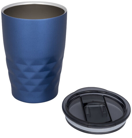 Geo 350 ml Kupfer-Vakuum Isolierbecher, blau bedrucken, Art.-Nr. 10045504 Geo 350 ml Kupfer-Vakuum Isolierbecher, blau bedrucken, Art.-Nr. 10045504
