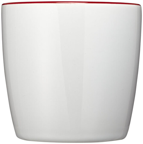 Aztec 340 ml Keramiktasse, weiss, rot bedrucken, Art.-Nr. 10047702 Aztec 340 ml Keramiktasse, weiss, rot bedrucken, Art.-Nr. 10047702
