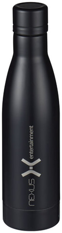 Vasa 500 ml Kupfer-Vakuum Isolierflasche, schwarz bedrucken, Art.-Nr. 10049400 Vasa 500 ml Kupfer-Vakuum Isolierflasche, schwarz bedrucken, Art.-Nr. 10049400